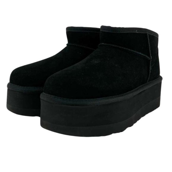UGG | Women's Classic Ultra Mini Platform Boots | Black | Various Sizes - Picture 1 of 6